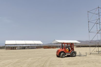 Preparativos a toda marcha para el Dreambeach 2024.