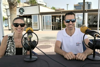 Eli Fernández momentos previos a la entrevista con Fran García,