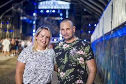 Javier y Evelyn, de La Mojonera, posan felices en uno de los escenarios del festival.