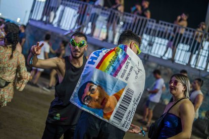 El outfit de un dreamer en uno de los escenarios del festival.