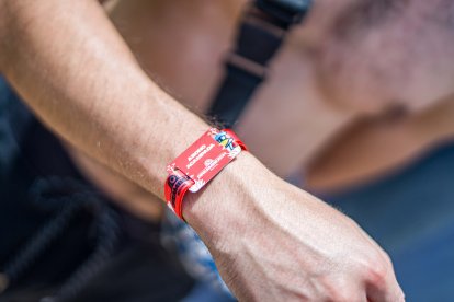 Pulsera de entrada al Dreambeach.