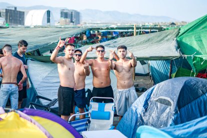 Dreamers en la zona de la acampada.