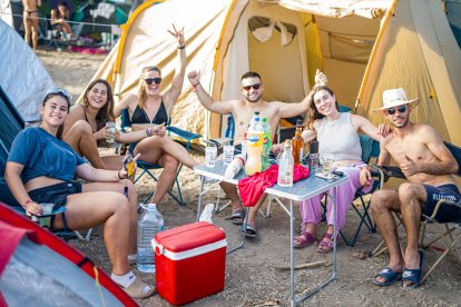 Dreamers en la zona de la acampada.