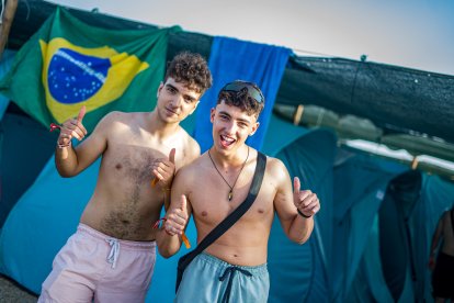 Dreamers en la zona de la acampada.