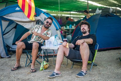 Dreamers en la zona de la acampada.
