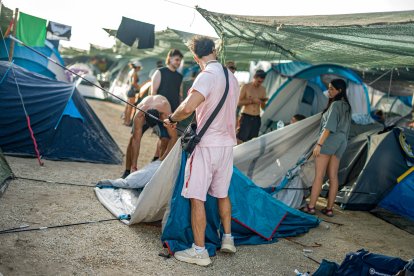 Dreamers en la zona de la acampada.