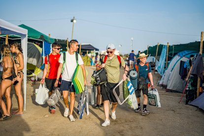 Dreamers en la zona de la acampada.