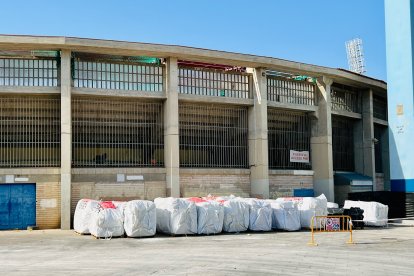 El material acumulado en uno de los fondos.