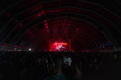 El escenario del Dreams Tent durante la sesión de Nico Moreno.