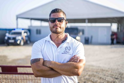 Luis Domínguez, miembro del equipo de seguridad privada del Dreambeach.