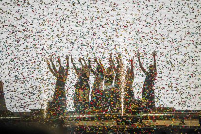 Imagen de una de las actuaciones del último día del Dreambeach.