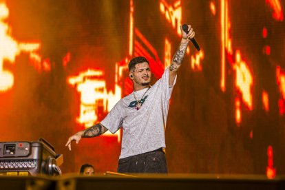 El artista almeriense RVFV en su concierto en el Dreambeach Festival 2024.