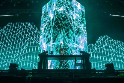 Actuación de David Guetta.