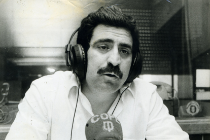 Juan Domínguez en sus años de esplendor en la COPE.