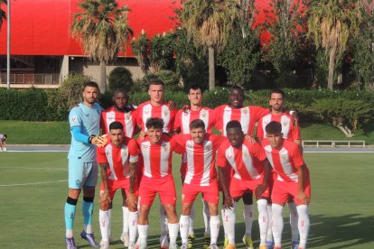 El once del Almería en el último amistoso del verano.