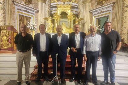 Guilermo Blanes y los cinco magníficos exconsejeros del Almería. 