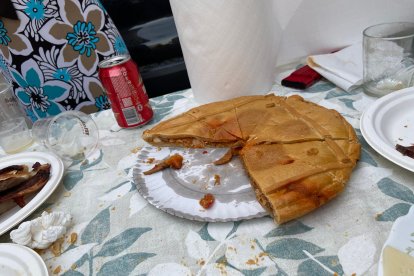 La empanada del obrador Las Pitas, la panadería con el segundo mejor pan de toda Andalucía según la Ruta Española del Buen Pan