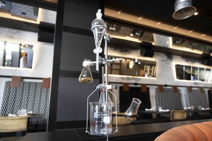 Decoración del restaurante Alquímico de Almería.