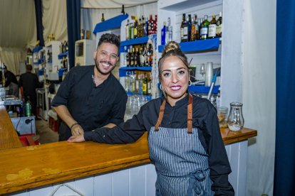 Trabajadores del catering Ángel Utrera. 