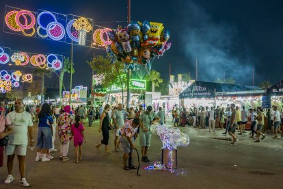 Zona de atracciones del Recinto Ferial.
