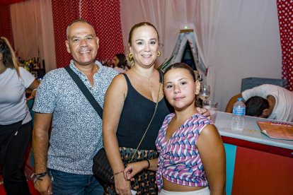 Raúl García, María del Mar Cazorla y Marina García.