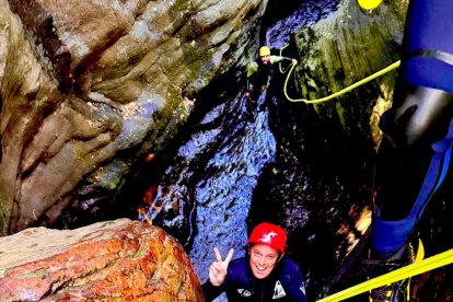 El presidente de la Diputación durante esta ruta.