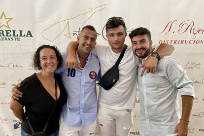 De izquierda a derecha: Esther, Luis Criado, Emilio López y Francisco Ruiz. 