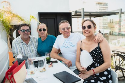 Manuel Zurita, Silvia Tortosa, Indalecio Rueda y Mercedes Rosas.