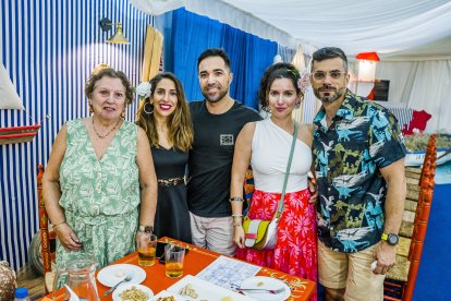 Marga Sánchez, Alejandro Sánchez, Eloy González, Paqui Alcaraz y Matilde Bolaños.