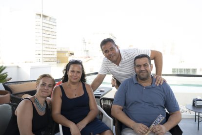Ana Belén Andújar, Rocío Andújar, Manuel Domínguez y Joaquín Domínguez, de El Cabo de Gata..