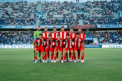 El once del Almería en Tenerife. FOTOS: UD ALMERÍA - LFP