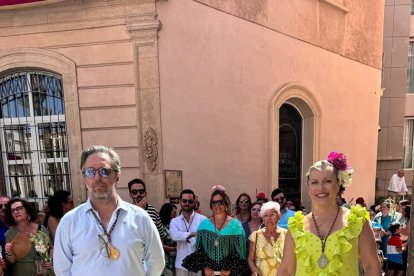 Ofrenda floral a la Virgen del Mar de los Estudiantes.