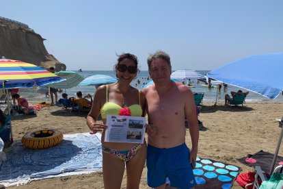 Isabel logró la entrada para el Cine de Verano de Vera y Garrucha.