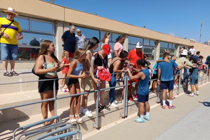 Todos querían su foto en una mañana especial.