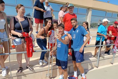 Melamed y Édgar muy contentos de estar con la afición.