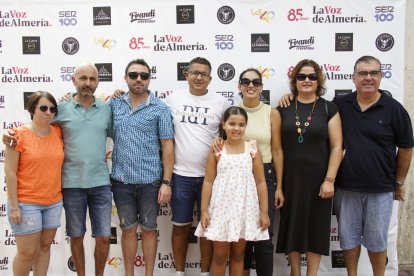 Castaño y sus amigos disfrutando de la Feria de Antas.