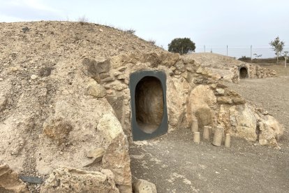 Reconstrucción de cómo sería un tolos de los Millares.