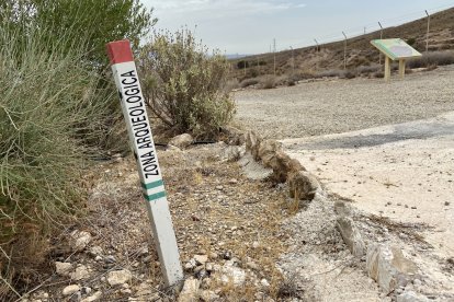 Entrada del yacimiento arqueológico de Los Millares.