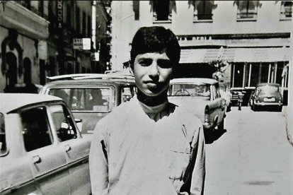 Rafael, con 15 años recién llegado al oficio en el año 1970.