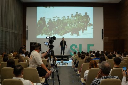 Imagen durante una conferencia en la XVII edición del Seminario Líderes del Futuro.