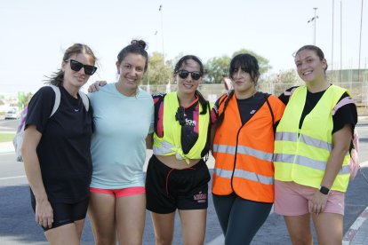 Peregrinos que subieron a Dalías el sábado por la tarde para ver al Cristo de la Luz.