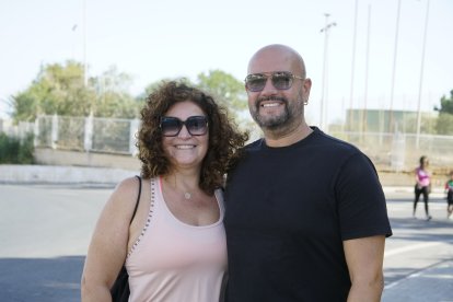 Peregrinos que subieron a Dalías el sábado por la tarde para ver al Cristo de la Luz.