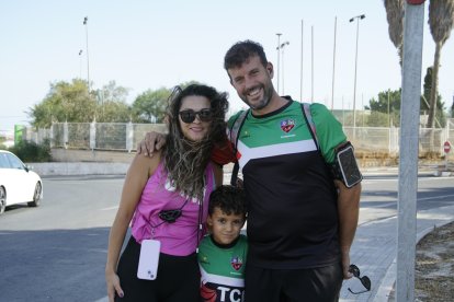 Peregrinos que subieron a Dalías el sábado por la tarde para ver al Cristo de la Luz.