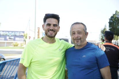Peregrinos que subieron a Dalías el sábado por la tarde para ver al Cristo de la Luz.