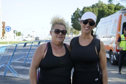 Peregrinos que subieron a Dalías el sábado por la tarde para ver al Cristo de la Luz.
