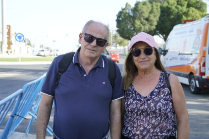 Peregrinos que subieron a Dalías el sábado por la tarde para ver al Cristo de la Luz.