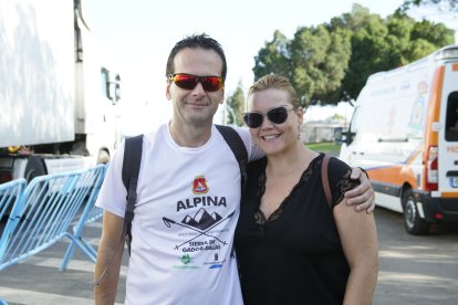 Peregrinos que subieron a Dalías el sábado por la tarde para ver al Cristo de la Luz.
