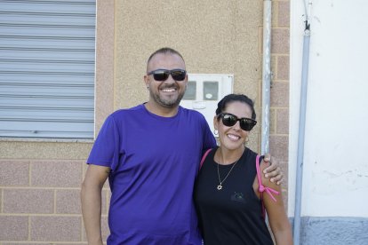Peregrinos que subieron a Dalías el sábado por la tarde para ver al Cristo de la Luz.