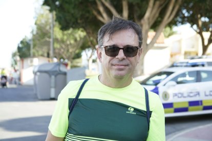 Peregrinos que subieron a Dalías el sábado por la tarde para ver al Cristo de la Luz.