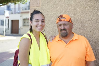 Peregrinos que subieron a Dalías el sábado por la tarde para ver al Cristo de la Luz.
